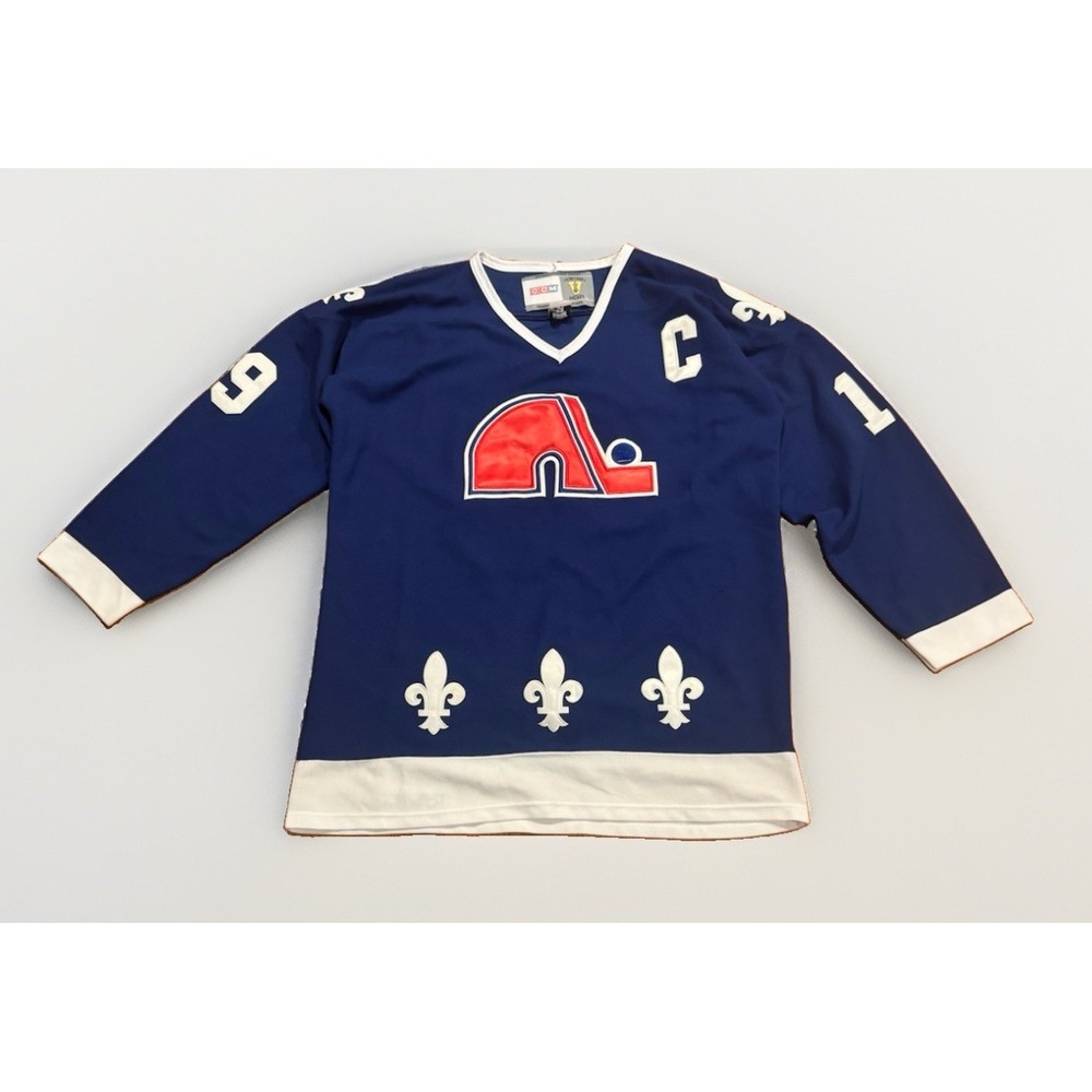 Vintage 1993 Replica CCM Quebec Nordiques Joe Sakic Jersey Mens Size 54 Rare
